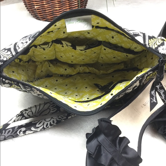 VERA BRADLEY MULTI COLOR YELLOW BROWN WHITE BAG - Picture 4 of 4